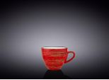 Tazza Da Caffè Espresso Wilmax, 75 Ml, Rosso, Porcellana, WL-669233/A
