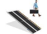 Jopassy Rampa Per Sedie A Rotelle Rampa Di Accesso Pieghevole In Alluminio Superficie Antiscivolo 152Cm Fino A 270Kg