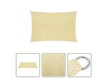 The Living Store Tenda Da Sole 160 G/M² Beige 5X7 M Hdpe