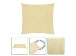 The Living Store Tenda Da Sole 160 G/M² Beige 5X5 M Hdpe