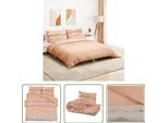 The Living Store Set Di Biancheria Da Letto Rosa 200X200 Cm In Cotone