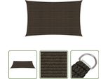 The Living Store Tenda Da Sole 160 G/M² Marrone 2,5X5 M Hdpe