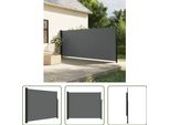 The Living Store Tenda Laterale Estensibile Antracite 160X600 Cm