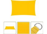 The Living Store Tenda Da Sole 160 G/M² Giallo 3X5 M Hdpe
