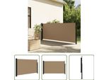 The Living Store Tenda Laterale Estensibile Taupe 120X300 Cm