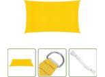 The Living Store Tenda Da Sole 160 G/M² Rettangolare Gialla 4X7 M Hdpe