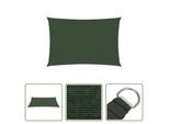 The Living Store Tenda Da Sole 160 G/M² Verde Scuro 3X4 M Hdpe