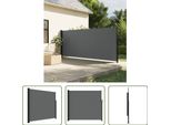 The Living Store Tenda Laterale Estensibile Antracite 180X300 Cm