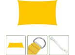 The Living Store Tenda Da Sole 160 G/M² Rettangolare Gialla 5X6 M Hdpe