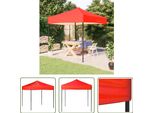 The Living Store Tenda Per Feste Pieghevole Rossa 2X2 M