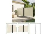 The Living Store Tenda Laterale Estensibile Crema 180X600 Cm