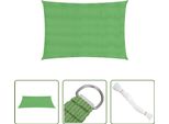 The Living Store Tenda Da Sole 160 G/M² Rettangolare Verde Chiaro 2,5X5 M Hdpe