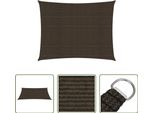 The Living Store Tenda Da Sole 160 G/M² Marrone 2X3 M Hdpe