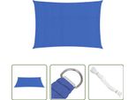 The Living Store Tenda Da Sole 160 G/M² Rettangolare Blu 2,5X5 M Hdpe