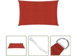 The Living Store Tenda Da Sole 160 G/M² Rosso 2X3,5 M Hdpe