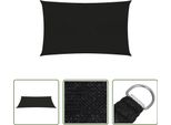 The Living Store Tenda Da Sole 160 G/M² Nero 5X7 M Hdpe