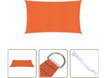 The Living Store Tenda Da Sole 160 G/M² Rettangolare Arancione 4X7 M Hdpe