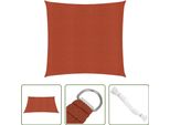 The Living Store Tenda Da Sole 160 G/M² Rosso Terracotta 2,5X3 M Hdpe