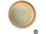 Excelsa Set Di 6 Piatti Da Frutta Demetra In Ceramica 20X2 Cm Colorati