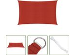 The Living Store Tenda Da Sole 160 G/M² Rosso 3X5 M Hdpe