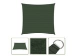 The Living Store Tenda Da Sole 160 G/M² Verde Scuro 3X3 M Hdpe