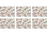 Excelsa Set Di 6 Tovagliette Natalizie Stampo In Plastica 43Xh28,5X0,1 Cm Colorato
