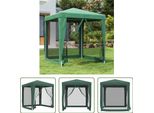 Tenda Per Feste The Living Store Con 4 Pareti Laterali In Rete Verde 2X2 M Hdpe