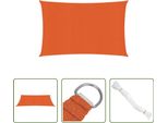 The Living Store Tenda Da Sole 160 G/M² Rettangolare Arancione 4X5 M Hdpe