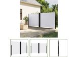 The Living Store Tenda Laterale Estensibile Bianca 160X600 Cm