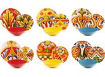 Set Di Stoviglie Excelsa 18 Pezzi In Porcellana Caltagirone Colorata