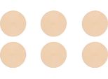 Excelsa Set Di 6 Tovagliette Rotonde In Plastica D36 Crema
