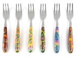 Set Di 6 Forchette Excelsa Gipsy Soul In Acciaio 15X1,5X2 Cm Colorato