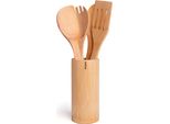 Set Di Utensili Excelsa 4 Pezzi Eco Living Bambù Marrone