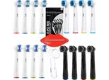 Set Di Spazzolini Oral-B 16 Testine Di Ricambio Compatibili Con Braun