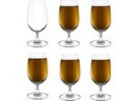 Set Di Bicchieri Da Birra Wilmax England, 6 Pezzi, 420 Ml, Vetro, WL-888026/6A