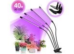 Clanmacy Led Lampada Per Piante A Spettro Completo Luce Per Piante Da Interno 40W Lampada Da Coltivazione Lampada Da Coltivazione