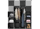 Tolletour Armadio Fai Da Te 12/13/20 Scatole Sistema Di Scaffalatura Armadio Con Porta Acqua E Polvere Per Camera Da Letto Bagno (20 Scatole)