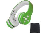 Cuffie Bluetooth Per Bambini Con Volume Di 85 Db, Funzione Di Condivisione Della Musica, Microfono Integrato E 15 Ore Di Autonomia. (Verde)