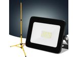 Jayseuw 20W Led Faro Da Costruzione Proiettore Treppiede Proiettore Da Esterno Luce Da Lavoro Faro Da Costruzione IP66 Impermeabile Bianco Freddo
