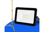 Jopassy 50W Led Proiettore Da Costruzione Proiettore Treppiede Proiettore Da Esterno Proiettore Da Lavoro Faro Da Costruzione IP66 Impermeabile Bianco Freddo