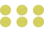 Excelsa Set Di 6 Tovagliette Rotonde In Plastica 36X0,1X36 Cm Verde