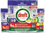 Pastiglie Per Lavastoviglie Dreft Platinum Lemon All-In-1 - 3X75 Pastiglie - Confezione Risparmio