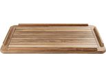 Piano Del Tavolo In Teak Massiccio 100 X 70 Cm Con Sika Flex