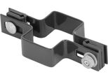 Morsetto Strend Pro Eurostandard, 60X40 Mm, Intermedio, Antracite, Zn+Pvc, RAL7016, Per Palo Quadrato