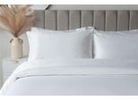 Belledorm - Copricuscino, Dettaglio Ricamo In Cotone Egiziano BM511 (75 Cm X 50 Cm) (Bianco)