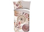 Hip Bettbezug "Mandala E Foglie"" - Grigio - (135X200 Cm) - Baumwolle Satin"