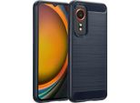 Imoshion Cover Posteriore Spazzolata Per Il Samsung Galaxy Xcover 7 - Blu Scuro