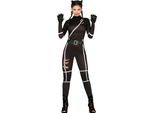 Gatto Pipistrello Halloween Fascia Cintura Tuta Elegante Costume Notte, Taglia: 38 - 40 (M) Colore: Nero