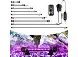Clanmacy 73 Cm Led Acquario Lampada Serbatoio Luce Rgb Dimmerabile Illuminazione Subacquea Con Telecomando