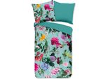 Biancheria Da Letto Good Morning Renforcé 200 X 200 Cm + 2 80 X 80 Cm Imma Flowers Blu